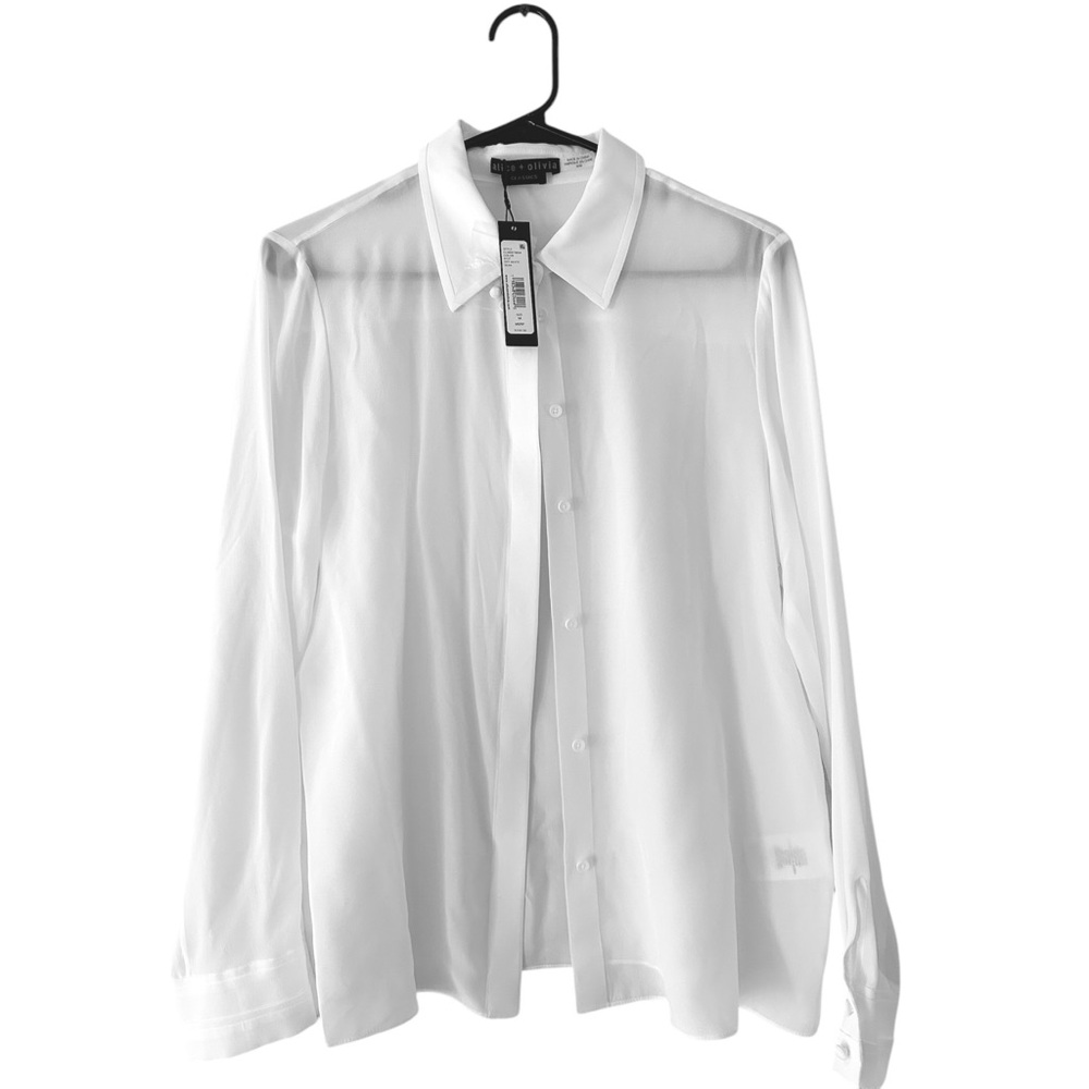 Alice + Olivia Off White Blouse, M